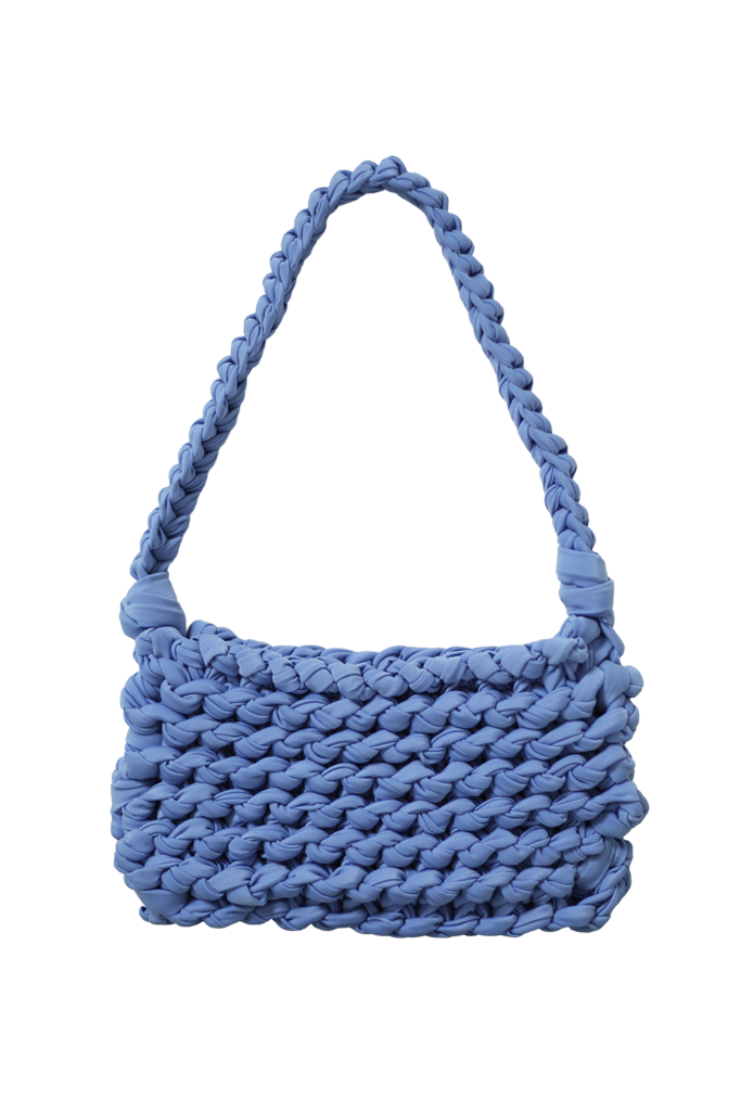 Aguja crochet 7mm plástico azul fashion