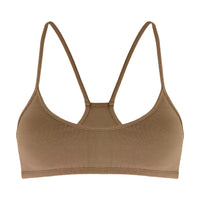 Franca Racer-Back Bralette in Caramel