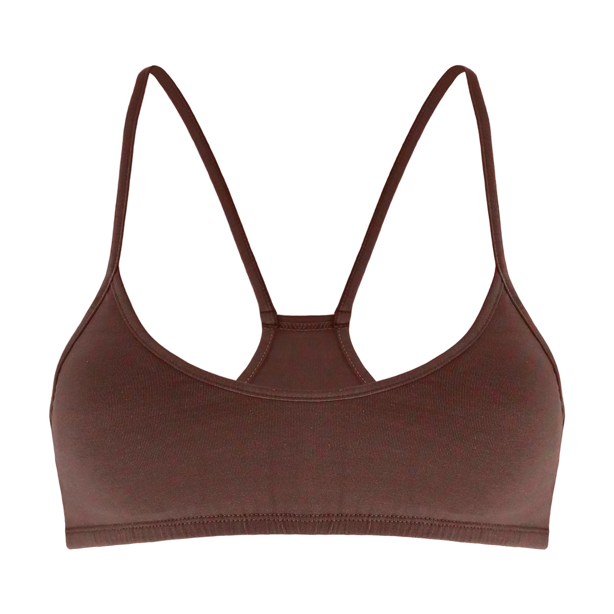 Bralette à dos nageur Franca en chocolat