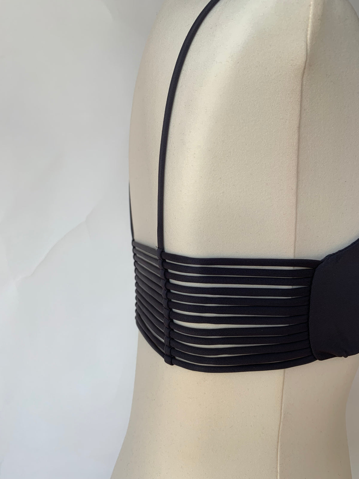 Reggiseno bikini con spalline LORLE Graphite - Saldi di fabbrica