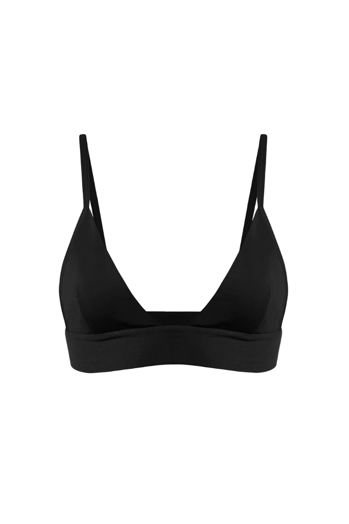 ORIANA Low-Back Bralette in Black