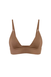 ORIANA Low-Back Bralette in Caramel