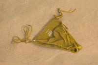 Slip bikini ROSA con lacci laterali in verde chartreuse