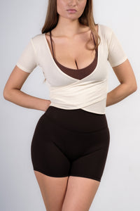 Top avvolgente ISABELLE color limone