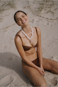 CARLA Bikini Top in Jasper Brown