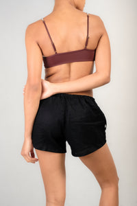 AMMOS Drawstring Shorts in Black