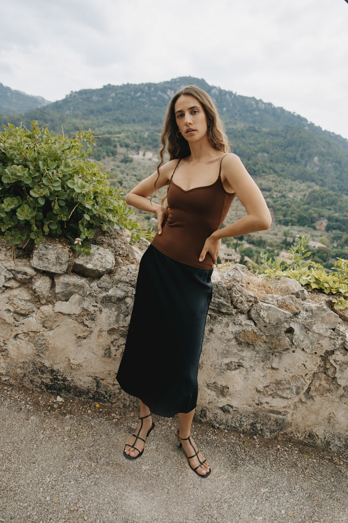 Canotta a forma di cuore ATHENA in cioccolato