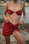 CONSTANZIA Balconette Bikini Top in Corazon