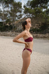 CONSTANZIA Balconette Bikini Top in Mulberry