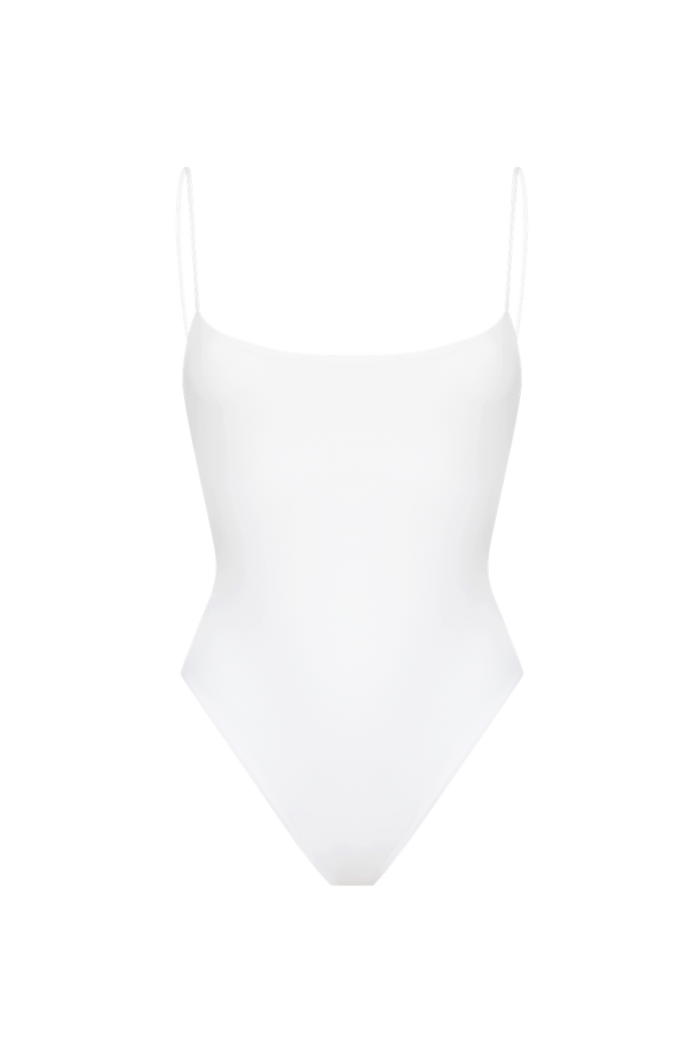 LETO One Piece Swimsuit in Milk