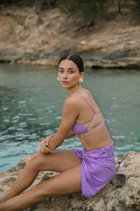 Haut de Bikini MANU Lavande Métallisée