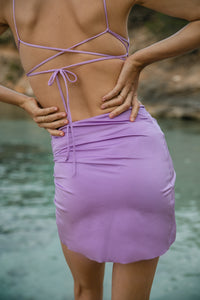 Haut de Bikini MANU Lavande Métallisée