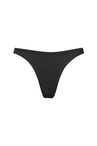 RHEA Wide Side Bikini Bottoms in Black