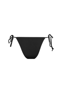 Slip bikini ROSA con lacci laterali in nero