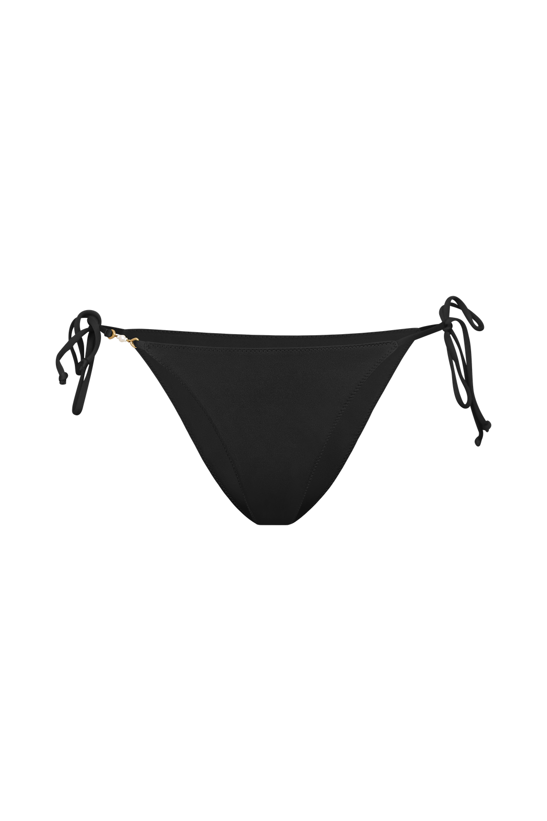 Slip bikini ROSA con lacci laterali in nero