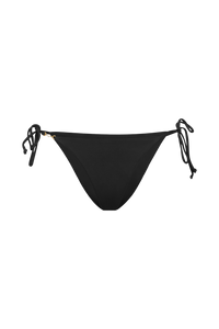 Slip bikini ROSA con lacci laterali in nero