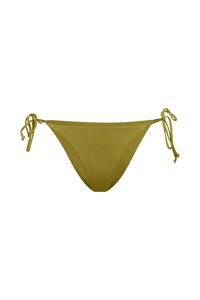 Slip bikini ROSA con lacci laterali in verde chartreuse