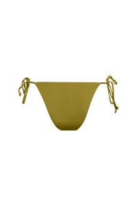 Slip bikini ROSA con lacci laterali in verde chartreuse