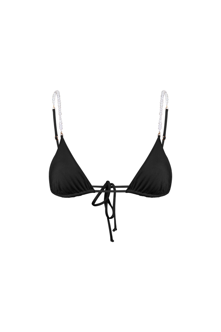 SALINA Triangle Bikini Top in Black
