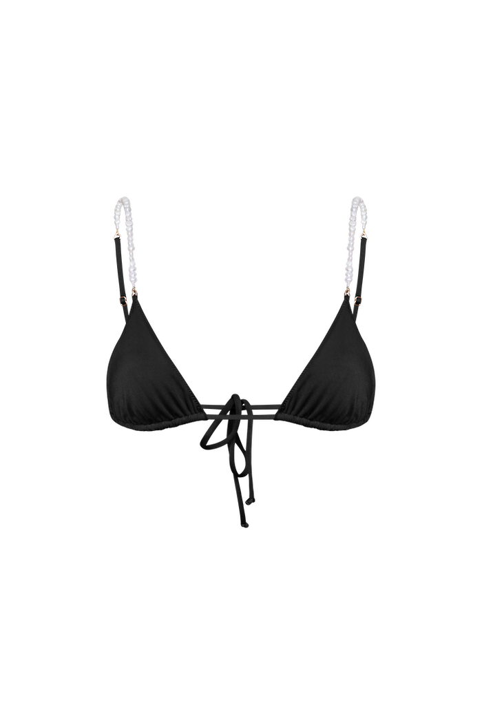 SALINA Triangle Bikini Top in Black