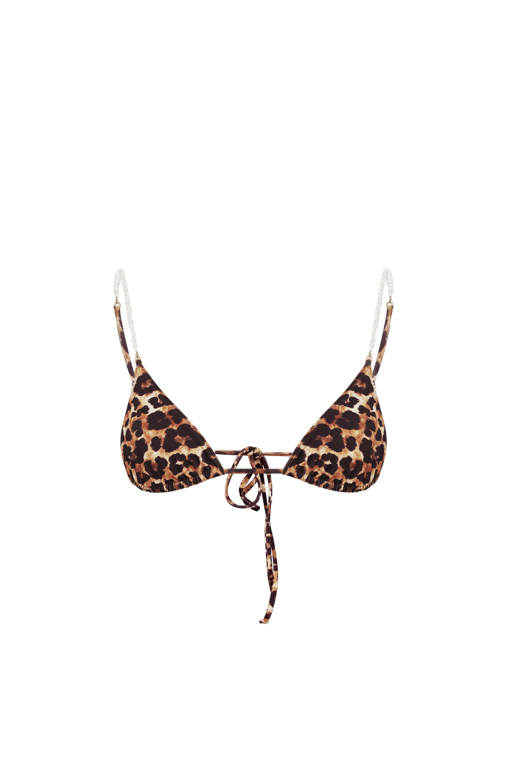 SALINA Triangle Bikini Top in Leopard
