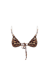 SALINA Triangle Bikini Top in Leopard