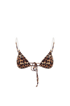 SALINA Triangle Bikini Top in Leopard