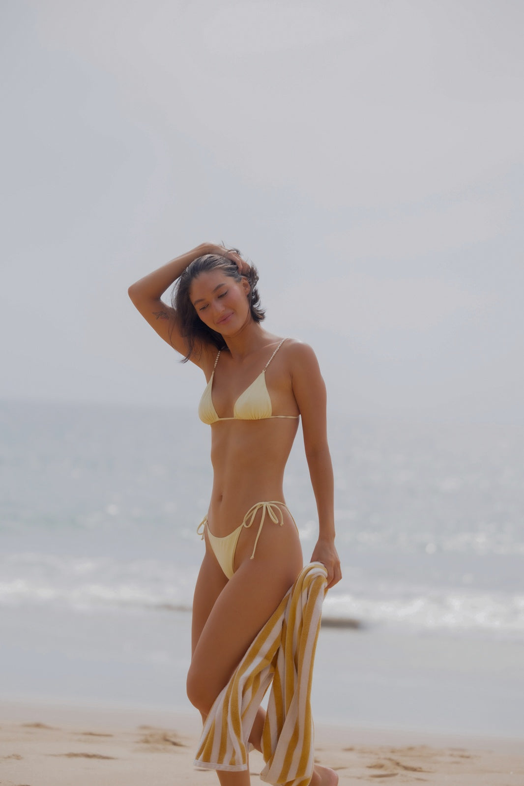 Haut de bikini triangle SALINA en babeurre