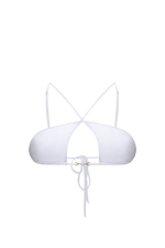 VASIA Criss-Cross Bikini Top in Milk