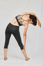 JULIE 3/4 Leggings in Charcoal - Factory Sale