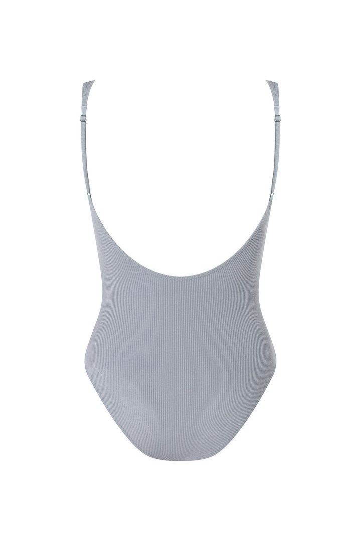 SARA Feather Weight Bodysuit in Mist - Factory Sale