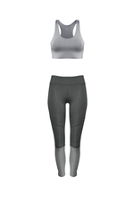 MITSOS Coated Leggings in Smoke & Charcoal (Factory Sale)