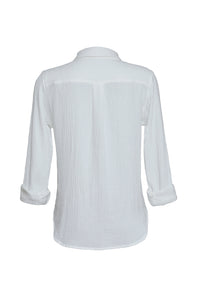 ADRAS Gauze Blouse in White