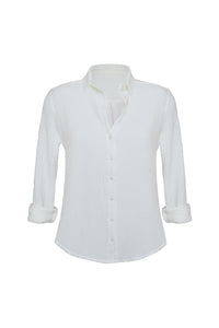 ADRAS Gauze Blouse in White