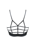 AGAPI Sports Bralette in Charcoal - Factory Sale