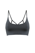 AGAPI Sports Bralette in Charcoal - Factory Sale