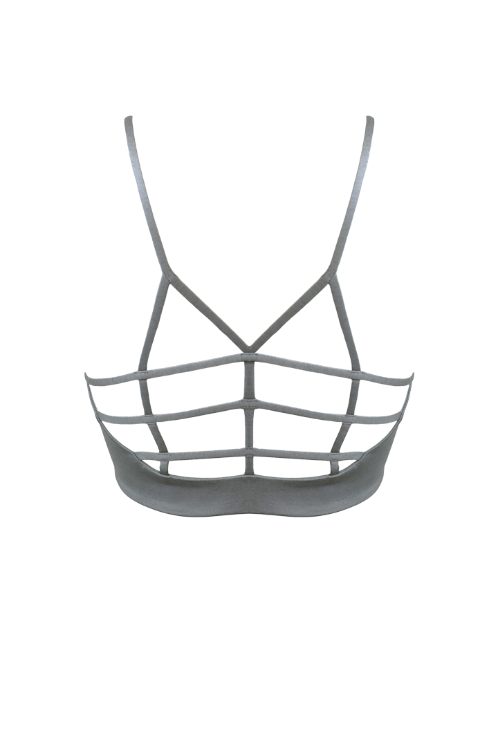 AGAPI Sports Bralette in Smoke - Factory Sale