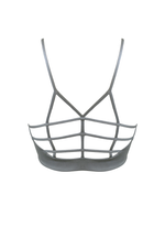 AGAPI Sports Bralette in Smoke - Factory Sale