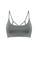 AGAPI Sports Bralette in Smoke - Factory Sale