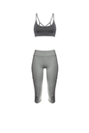 AGAPI Sports Bralette in Charcoal - Factory Sale