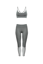 AGAPI Sports Bralette in Smoke - Factory Sale