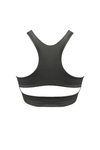 AGNES Cut-Out Bralette in Charcoal - Factory Sale