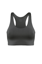 AGNES Cut-Out Bralette in Charcoal - Factory Sale
