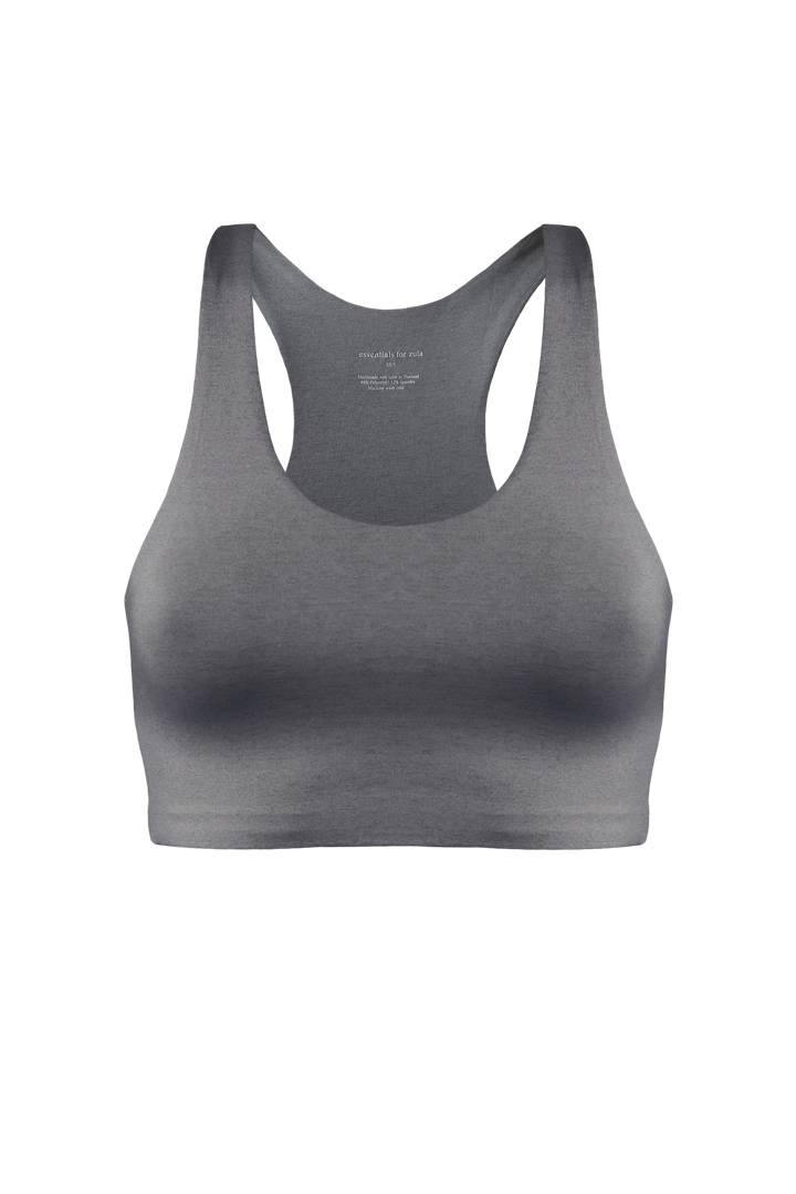 AGNES Cut-Out Bralette in Smoke - Factory Sale