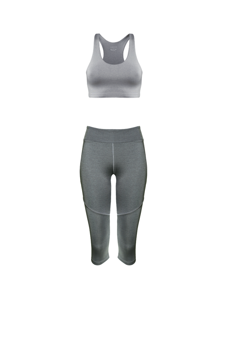 JULIE Legging 3/4 en Fumée