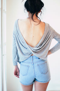 AMALFI Twist Top Gris - Vente d'usine