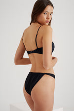 CONSTANZIA Balconette Bikini Top in Black