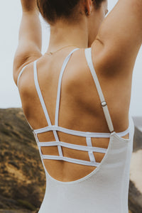 SARA Feather Weight Bodysuit in Lemon - Factory Sale