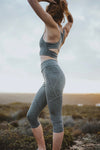 AGNES Cut-Out Bralette in Smoke - Factory Sale