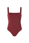 ESTHER Box-Cut One Piece Swimsuit Mulberry